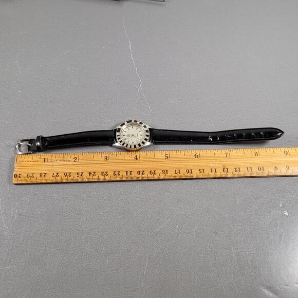 NY & Co Women’s Quartz Watch Stainless Steel Bezel Black Rhinestones Silver main image 7
